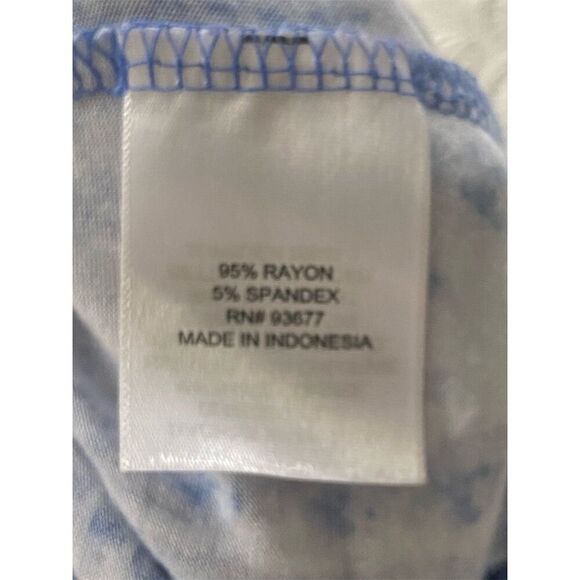 Saint John’s Bay Maxi Skirt Blue Geometric Design Pull On Boho Size PS - Picture 3 of 9